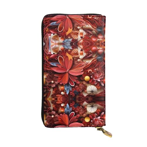 Portefeuille noir cuir durable femme 12 fentes cartes et pochette zippée
