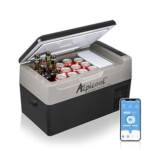 Alpicool G22 22L Kompressor Kühlbox Mini Kühlschrank Elektrische Tragbare Camping-Kühlbox Gefrierbox 12/24v für Auto, Lkw, Boot, -20℃-20℃