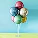 Balloon Stand Kit, 4 Set Clear Balloon Column Stand Kits with 7 Sticks 7 Cups 1 Base Table Desktop Holder and 1 Pump, DIY Balloon Holder for Birthday,Wedding,Party, Christmas Decorations