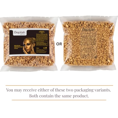 Image of Brazilian Face Wax For Women | 500 gm Golden Stripless Face Wax for Women | Full Body Hair Removal | Katori Beans Vegan | Non-Strip Formula | Suitable For Sensitive Areas