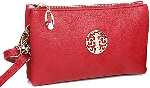 Womens Small Clutch Bags with Wristlet and Long Adjustable Strap