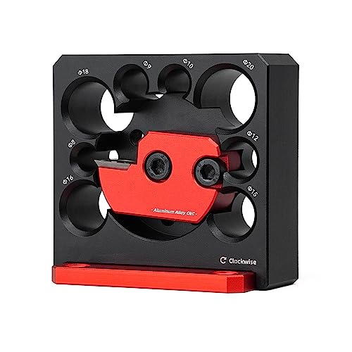 KETIPED Adjustable Drill Milling Dowel Round Rod Auxiliary Tool with Carbide Blade, Electric Drill Milling Cylindrical Woodworking Tool Dowel Maker Jig with 8/9/10/12/15/16/18/20mm Holes,035B 2 KETIPED Adjustable Drill Milling Dowel Round Rod Auxiliary Tool with Carbide Blade, Electric Drill Milling Cylindrical Woodworking Tool Dowel Maker Jig with 8/9/10/12/15/16/18/20mm Holes,035B - Image 2