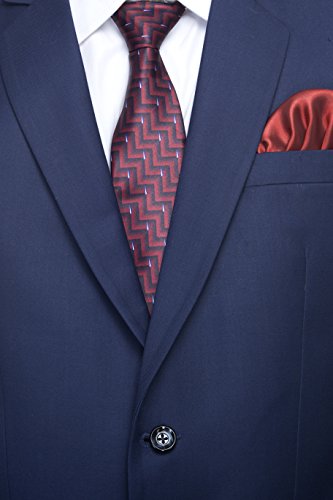Image of FAVOROSKI Designer Men's Slim Fit Notched Lapel Single Breasted Solid Blazer