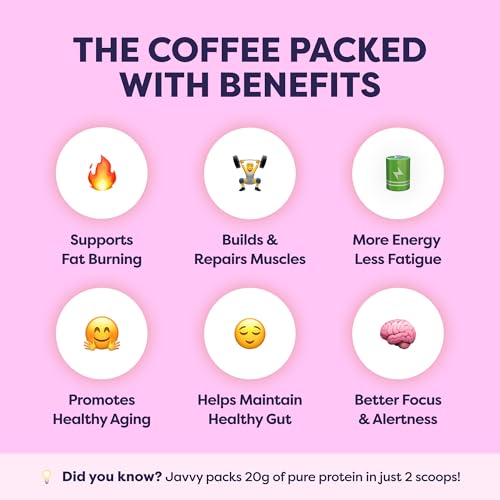 Image of Javvy Protein Coffee for Cold Brew & Iced Coffee, Cinnamon Sugar Churro | 10g Whey Protein, 100% Natural Cold Brew, Zero Artificial Flavors & Sweeteners, 80mg Caffeine, No Added Sugar