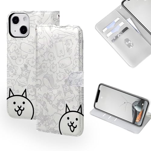 にゃんこ 大 戦争 スマホ ケース iphone15ケース 手帳 型 スマホカバー 全機種対応 ゴムネコ iphone15 ケース ニャンコ大戦争 おしゃれ すまほけーす 耐衝撃 かわいい 防水ケース カメラレンズ保護 イヤレス充電対応