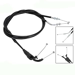 JFG RACING DRZ 400 Câble d’accélérateur pour moto tout-terrain DRZ400 2000-2004/ DRZ400S 2000-2019/ DRZ400E 2000-2007/ DRZ400SM 2005-2019