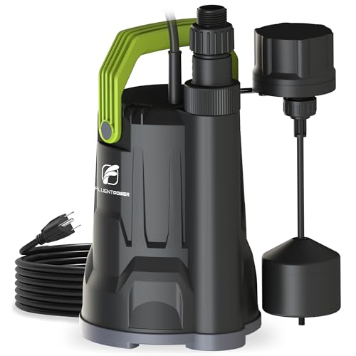 FLUENTPOWER Sump Pump 3/4 HP Submersible with 3000 GPH