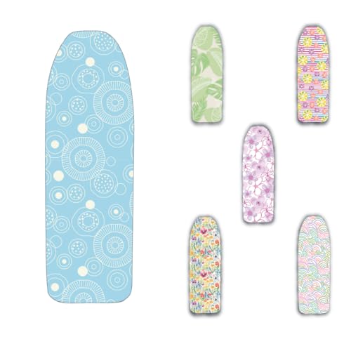 Ka' Mia - Copriasse per mobiletto Compatibile ASSE Foppapedretti con Elastico 116x65 cm consigliato per Assi Fino a 101x50 cm- Copriasse Ferro da Stiro (Tully)