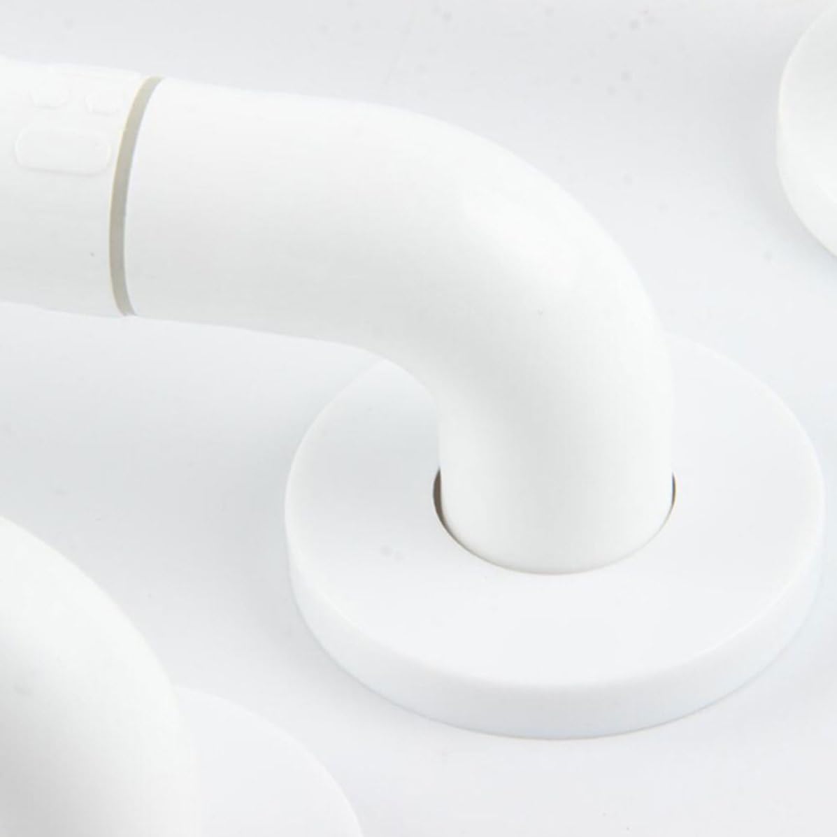Operitacx Barra de Seguridad para Baño y Lavabo, Apoyabrazos de Acero Inoxidable Círculos Luminosos y Diseño Cómodo para Personas Mayores y Discapacitados