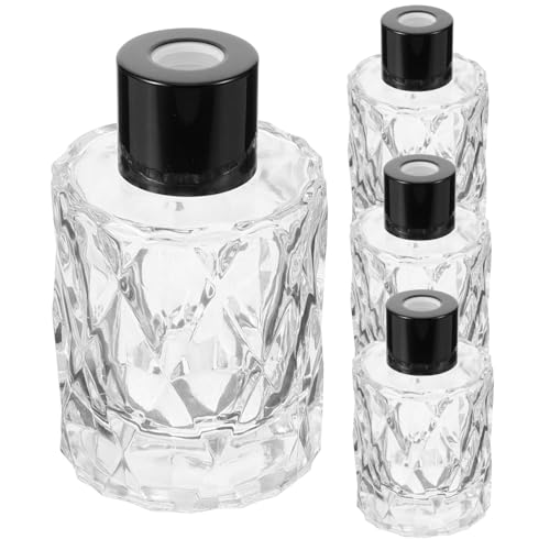Botellas difusoras recargables de vidrio Luxshiny 4 piezas miniatura 1