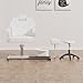 YOCONYO Pedicure Chair No Plumbing with Adjustable Height Footrest & Rolling Stool, Pedicure Station for Nail Tech Spa Chair, Adjustable Pedicure Chair with Massage Foot Basin (White)