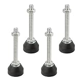 TOVOT 4PCS M10 3.9" Furniture Levelers Screw on Table Legs Furniture Leveling Feet Heavy Duty Adjust