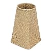 DECHOUS Trash Can Straw Woven Wastebasket Woven Vase Decorative Container Bedroom Office Small Garbage Cans Wicker Waste Basket Countertop Container for Home Office