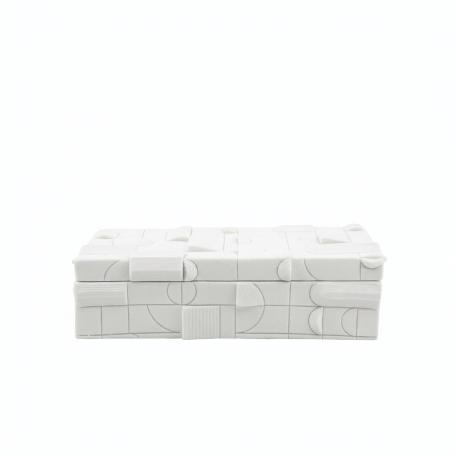 rockible Scatola in Resina Basso Portagioie con Scomparti Leggero Vassoio Portagioie con Divisori Rimovibili per Armadio, Marrone, Grande 30.5 15.5 7.5cm