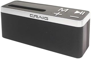 Craig CMA3690 Portable Bluetooth Speaker with Built-In Phone Cradle in Black