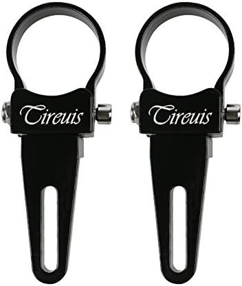 TIREUIS Light Bar Clamp Roll/Mounts Tube/Bracket/Horizontal Bar/Mounting Brackets/Mount kit/Tube Light Clamp Roof Roll Cage Holder Adjustable For HID Truck Car SUV Jeep Boat 4WD ATV 1.5 inch,2Pcs