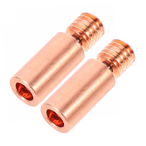 Gatuida 2pcs Printer Heatbreak Throat Bi-metal Insulation for Printer Hotend Smooth Heatbreak Parts