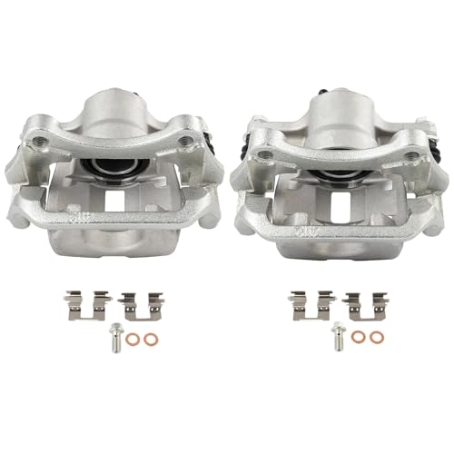 Image of SCITOO 19B3351 19B3350 Rear Left & Right Disc Brake Calipers w /Bracket Fit For Toyota For Highlander 2008-2013, Single Piston
