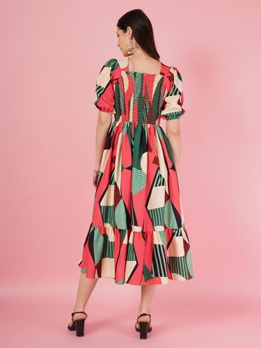 Image of OTABU | Elevated Elegance Redefining Style with the Smocked A-line Midi Dress