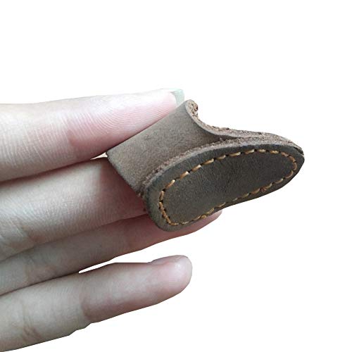 image for Nachvorn Soft Leather Thumb Ring Archery Finger Protector for Mongolia