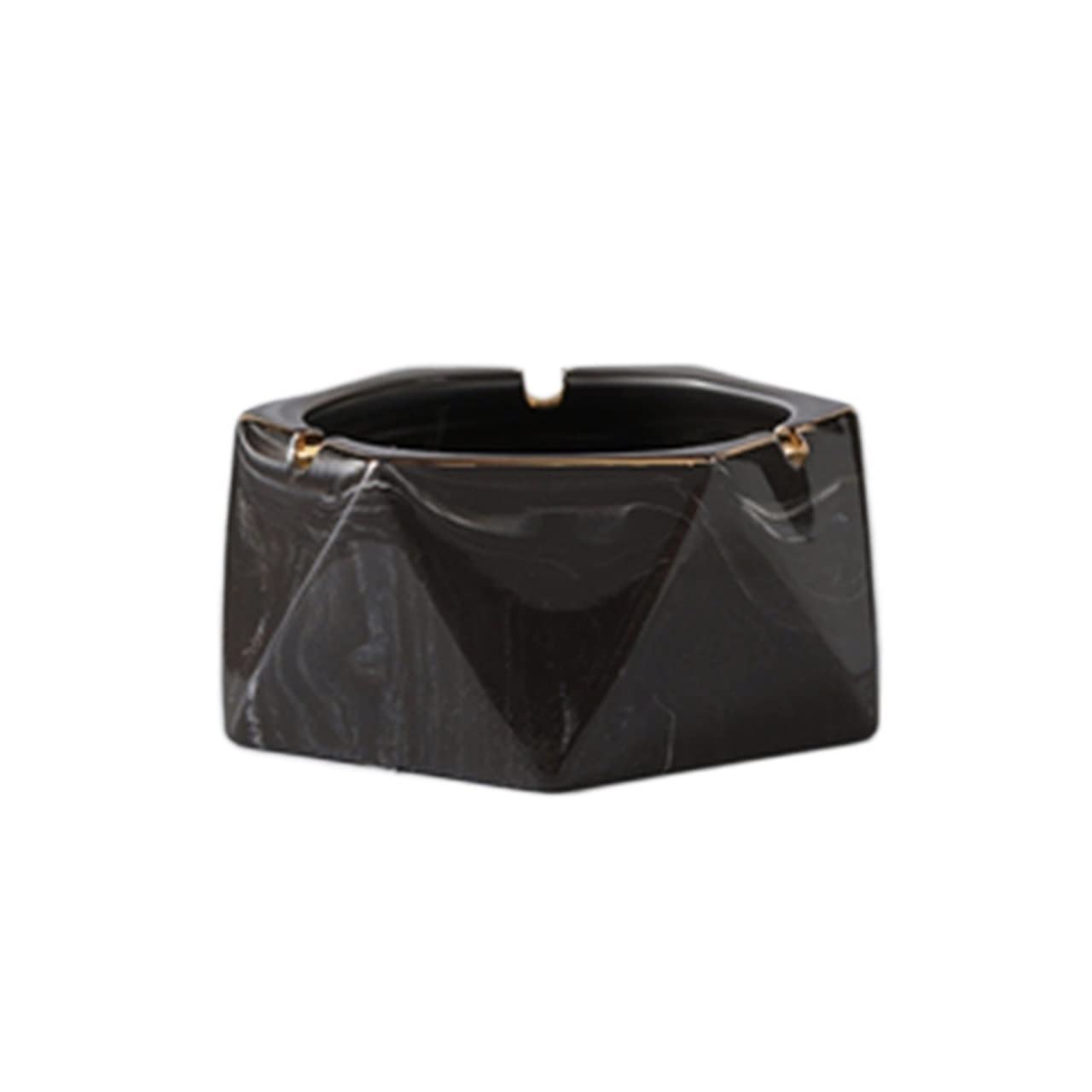 Gthtuhfd 1 Ash Tray Polygon Ceramic Ashtray Bedroom Study Cigarette Ashtray Home Living Room Commercial Hotel Cafe Cigarette Ashtray Ashtray For Outside Patio,