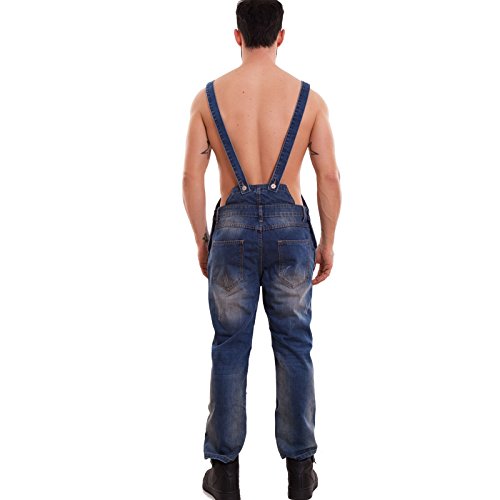 Toocool - Salopette Uomo Jeans Overall Tuta Intera...