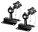 Produktbild Wandhalterung Lautsprecher Wandhalter 2er Paar 15 kg belastbar neigbar 90° drehbar 360° Halter Wandmontage Box Befestigung Schrauben Set Wand schwarz 2X universal schnelle einfache Montage