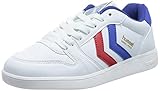 hummel Unisex Handball PERFEKT Sneaker, White/Blue/RED, 43 EU