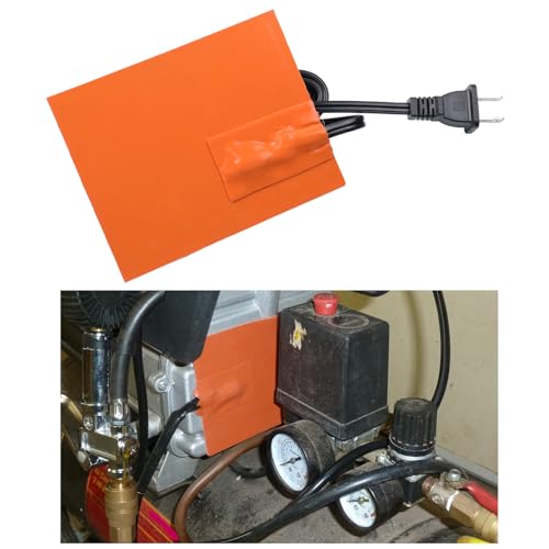 4 x 5in Car Engine Silicone Pad Heater - Self-Adhesive, Oil Pan Heater Pad Car Truck Oil Pan Heater Pad for Metal Surface with 194°F Thermal Protector & 68" Power Cord（150W 120V） - Thumbnail 4
