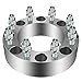 ECCPP 2X 2 inch 8 Lug Wheel Spacers Adapters 8x6.5 to 8x6.5 with 9/16 Thread 126.15mm for Dodge Ram 2500 3500 1994-2011 | for F250 F350 1988-1998| for Ford E-250 Econoline 1978-2002