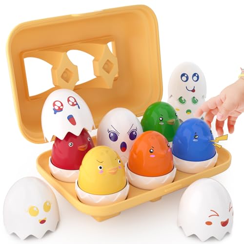Image of sucenance Egg Toys for Toddlers 1-3,Montessori Toys for 1 Year Old,Matching and Sorting Learning Toy,Easter Basket Stuffers for Toddlers Kids, Sensory Toy Gifts for Babies Boy Girl 18 Months and Up