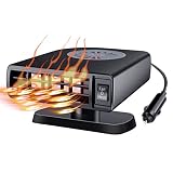 Car Heater,Fast Car Heater Defroster, 150W 12V Windshield De-Icers, Plug in Automobile Windscreen Fa