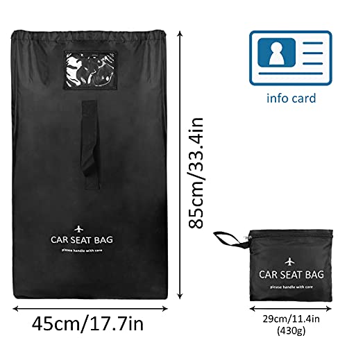 Raifujoie Car Seat Travel Bag Made With Water Resistant And Rip Resistant Fabric Universal Fit Travel Bag With Adjustable Back Straps With Padding Collapsible With Self Organizer Case Pocket #TOP4