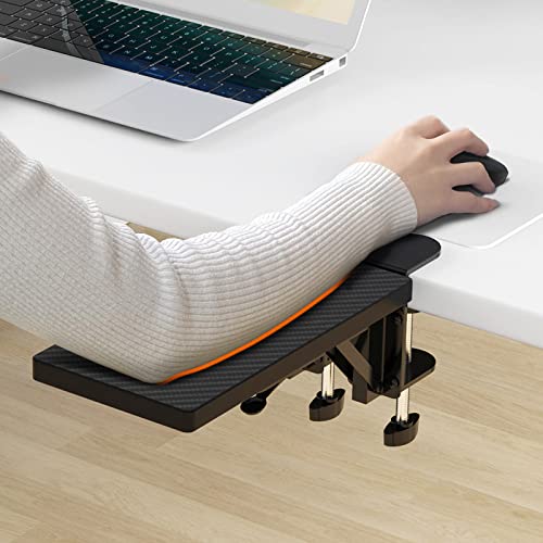 Reposabrazos de Escritorio Ergonómico, Resistente y Duradero, para Extensor de Mesa, Estudiantes, Tablero de Densidad (BLACK)