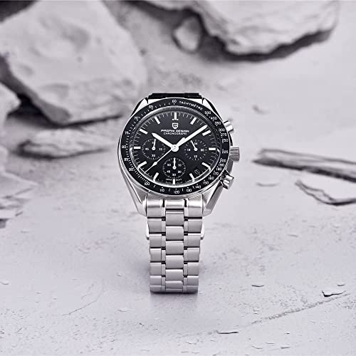 Image of LACZ DENTON Pagani Design PD1701V3 Men's Watches Quartz Men Chronograph Stainless Steel Sports Watches for Mens Waterproof Watches Japan VK63 Movement