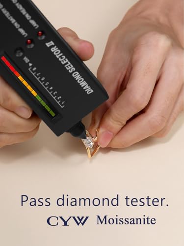 1 Carat Oval Cut Moissanite Novelty Wave Ring for Women, 925 Sterling Silver with 18K Yellow Gold Plated, Wedding Engagement Promise Aniversary Ring, Birthday Valentines Mothers Day Ideal Gift for Her3