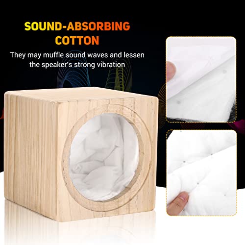 Image of Facmogu 8 inch Ported Wooden Speaker Enclosure, Vented Unloaded Solid Wood Box