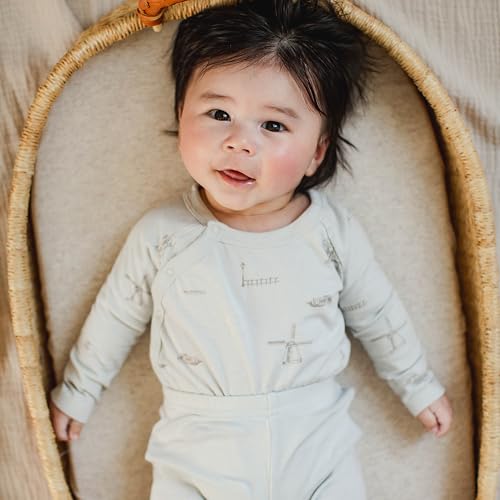 Burt's Bees Baby Unisex Baby Bodysuit and Pant Set, 100% Organic Cotton Infant Outfit3