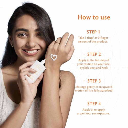Image of Korean Sunscreen With SPF 50+ PA+++ & CICA, Sweat Proof, Non-Greasy & No White Cast For All Skin Type, UVA & UBA Protection For Unisex, Paraben Free, 60ml