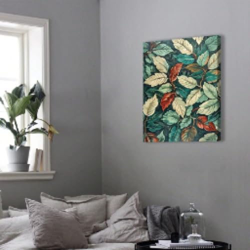 Affiche de conception florale vintage 21x30cm pour décoration murale - 4
