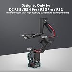 SMALLRIG Power Supply Base Plate for DJI RS2 / RS 3Pro/RS4 Pro/RS 5 Gimbal, External Power Solution for DJI RS2 / RS3Pro / RS4 Pro