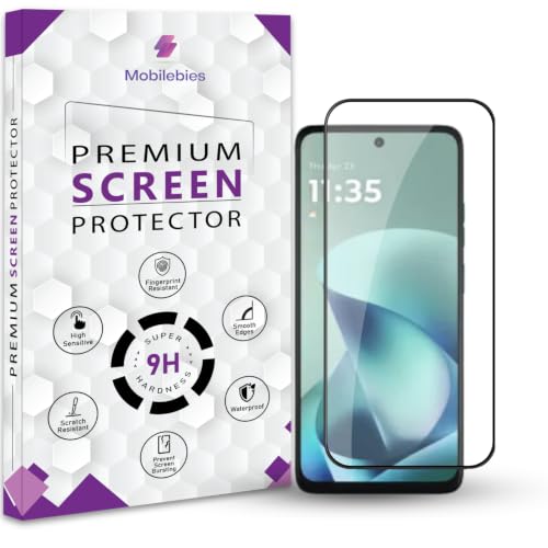 Image of Premium Tempered Glass Screen Protector Guard For Motorola G77 Power (6.72 Inch, Pack of 1) | Edge to Edge Coverage With Easy to installation kit