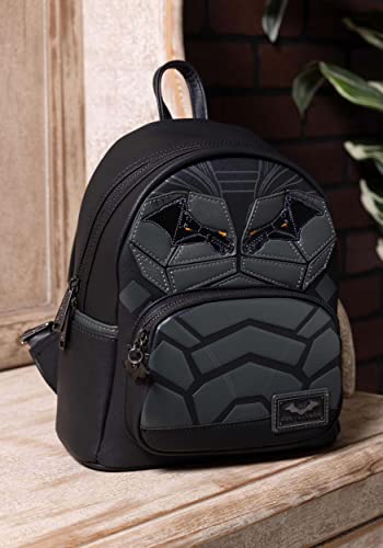 Loungefly Women's Dc The Batman Mini Backpack, Schwarz/Anthrazit, One Size2