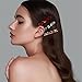 Fumwase 6PCS Hair Barrettes for Women Shell Hair Clip Hair Accessories Barrettes for Thick Thin Long Short Hair (Blue + Red + Color + White + Tortoiseshell + Black and white)