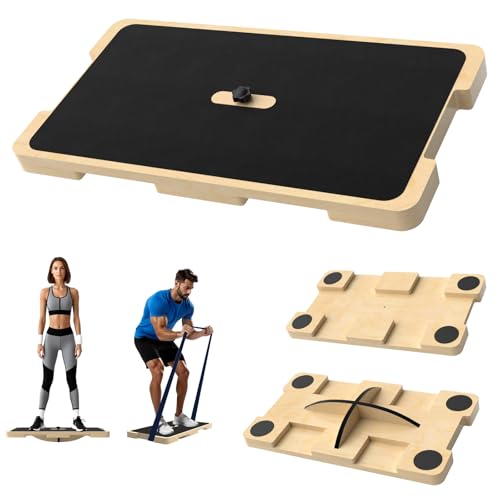 2-in-1 Balance Board for Adult, Professional Resistance Band Work...