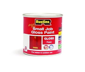 RUSTINS Small Job Gloss Paint Poppy 250ml