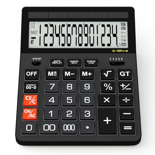Calculators Desktop, 2026 Upgrade 14 Digit Large Size Calculator with