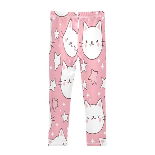Toddler Girls Leggings Printed Yoga Pants Leggings Cat Heads for Kids2