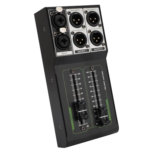 Controlador de Volumen Pasivo Dpofirs, Carcasa Metálica Profesional de 70 mm, Controlador de Sonido Pasivo Plug and Play para Ajuste Preciso del Volumen miniatura 3