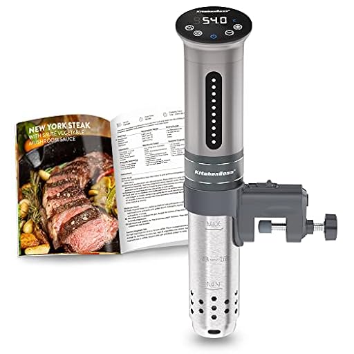 KitchenBoss Sous Vide Roner Cocina Baja Temperatura 1100W Inmersión a Prueba de Agua IPX7 Circuladores Control de Temperatura de Precisión | Ya disponible en tu tienda friki favorita! En mundofriki.es!